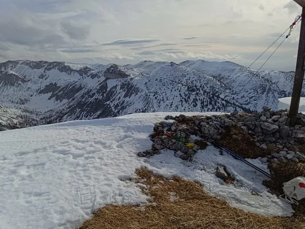 snowy mountains