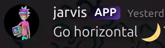 going horizontal